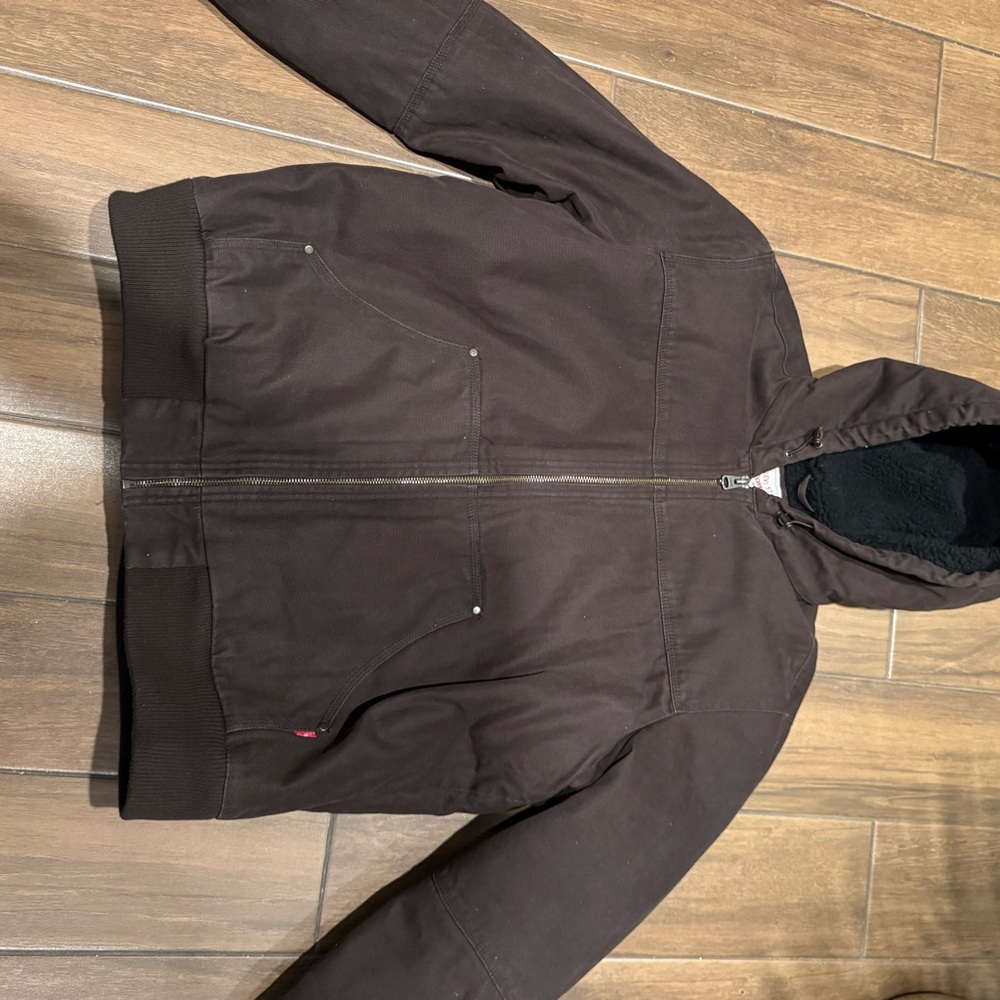 Levi's Dark Brown Hooded Sherpa Jacket
